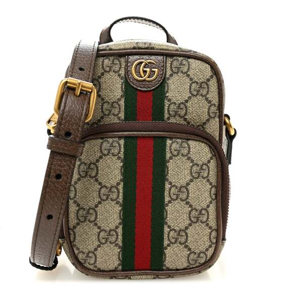Gucci Gg Supreme Web Mini Ophidia #231018G10B